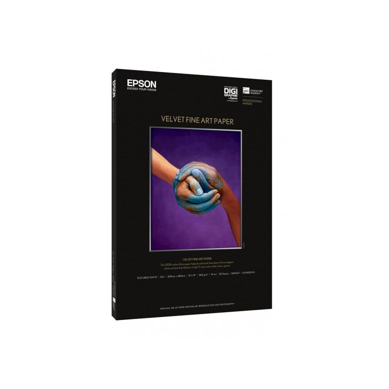 Epson Velvet Fine Art Paper (Epson Fine Art Velvet - papir - 20 ark)
