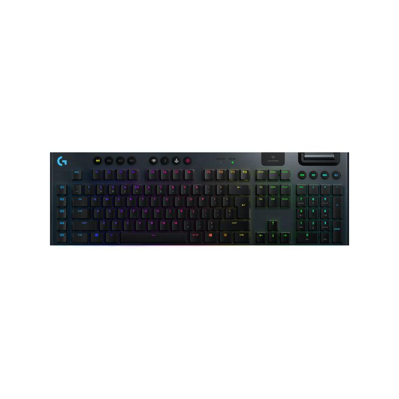 Logitech G Logitech G915 LIGHTSPEED Tastiera Gaming Meccanica Wireless, Profilo Ribassato, GL-Tactile Switches, LIGHTSYNC RGB, 