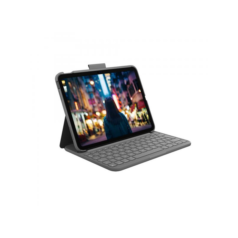Logitech Slim Folio (SLIM FOLIO FOR IPAD [10TH GEN] - GREY - ESP - MEDITER-412)