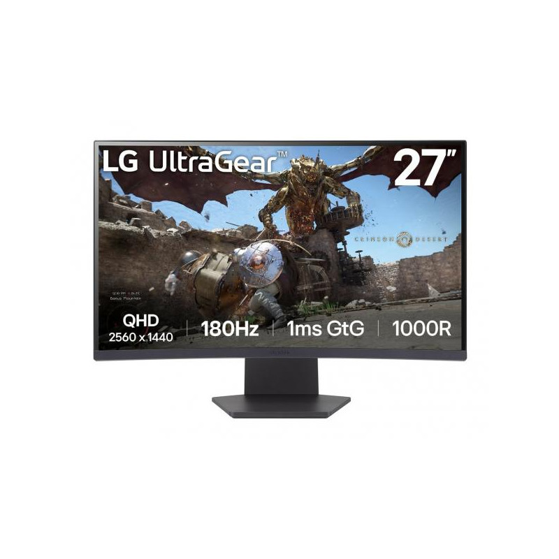 LG 27GS60QC-B Monitor PC 68,6 cm [27] 2560 x 1440 Pixel Full HD LCD Nero (LG UltraGear 27GS60QC-B sk?rm - 27)