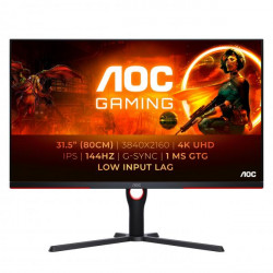 AOC G3 U32G3X/BK LED display 80 cm [31.5] 3840 x 2160 Pixel 4K Ultra HD Nero, Rosso (AOC Gaming U32G3X/BK - LED monitor - gamin