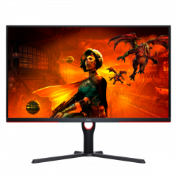 AOC G3 U32G3X/BK LED display 80 cm [31.5] 3840 x 2160 Pixel 4K Ultra HD Nero, Rosso (AOC Gaming U32G3X/BK - LED monitor - gamin